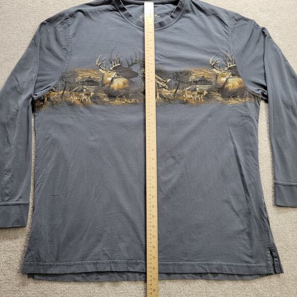North River Outfitters Deer Wrap Around Nature Long Sleeve Shirt Men's Size 2XL - Picture 4 of 6